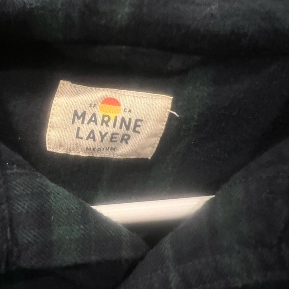 Men’s Marine Layer Flannel Size Medium. Good condition - Picture 2 of 3